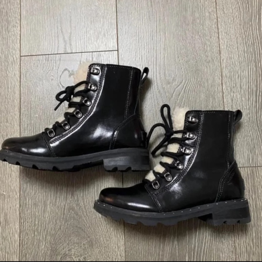 Sorel Lennox Shearling Learher Boots - Picture 4 of 6